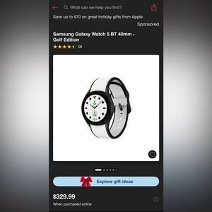 Brand New Samsung Galaxy Watch5 Golf Edition 40mm Bluetooth, Wi-Fi, GPS